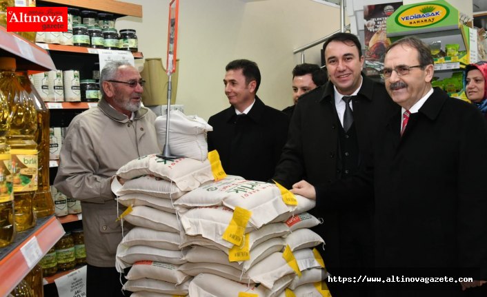 Başkan Zihni Şahin, Tanzim Satış Noktası'nda ;  'Halkımızı kimse mağdur edemez'