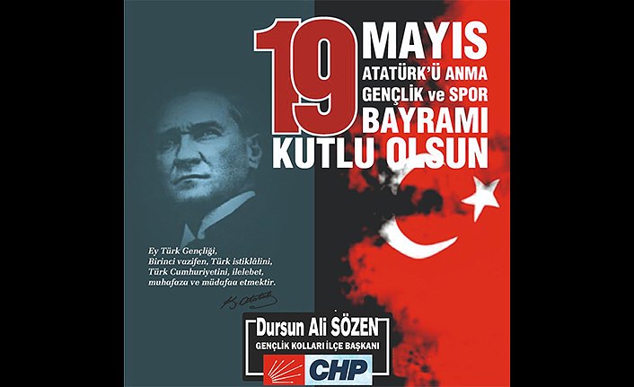 19 Mayıs Atatürk'ü Anma, Gençli̇k ve Spor Bayramı mesajı