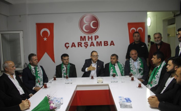 MHP Samsun Milletvekili Topsakal ve İl Başkanı Mucur'dan Çarşamba'ya ziyaret
