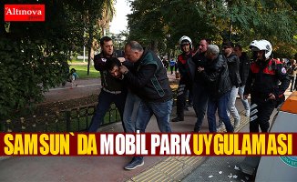 Samsun'da "mobil park polisi" uygulaması