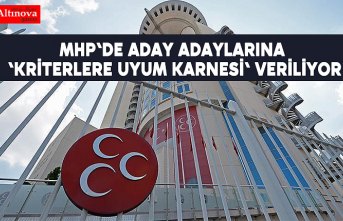 MHP'de aday adaylarına 'kriterlere uyum karnesi' veriliyor