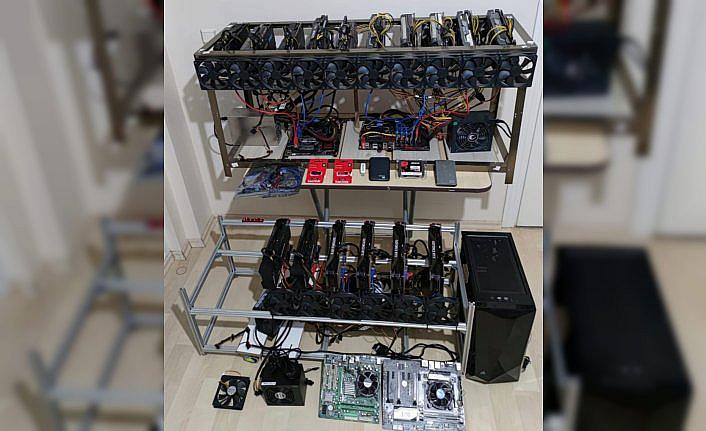 Tokat'ta kaçak getirdiği cihazlarla kripto para üreten kişi yakalandı