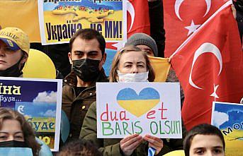 Rusya'nın Ukrayna'ya saldırısı Trabzon'da protesto edildi