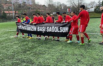 Zonguldak'ta amatör lig hakem ve futbolcuları depremde hayatını kaybedenleri andı