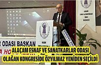 Alaçam Esnaf ve Sanatkarlar Odası olağan kongreside Özyılmaz yeniden seçildi