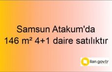 Samsun Atakum'da 146 m² 4+1 daire icradan satılıktır