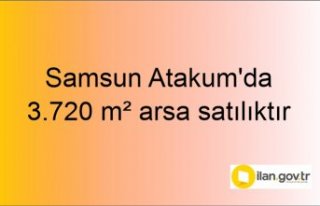 Samsun Atakum'da 3.720 m² arsa mahkemeden satılıktır