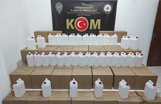 Samsun'da sahte içki operasyonunda 2 kişi yakalandı