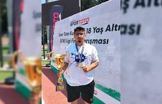 Tokatlı sporcu çekiç atmada Türkiye şampiyonu...