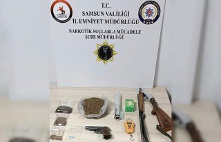Samsun'da uyuşturucu operasyonunda yakalanan...