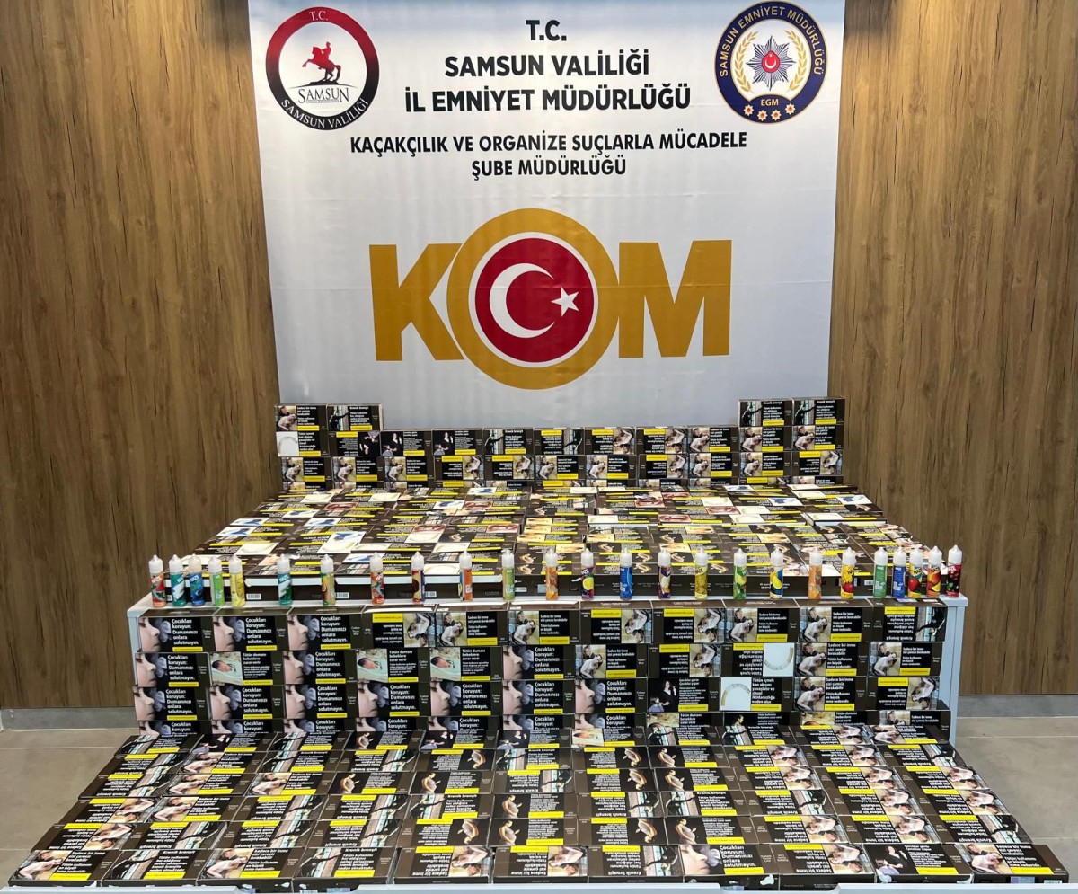 Samsun'da 43 bin 200 makaron ele geçirildi