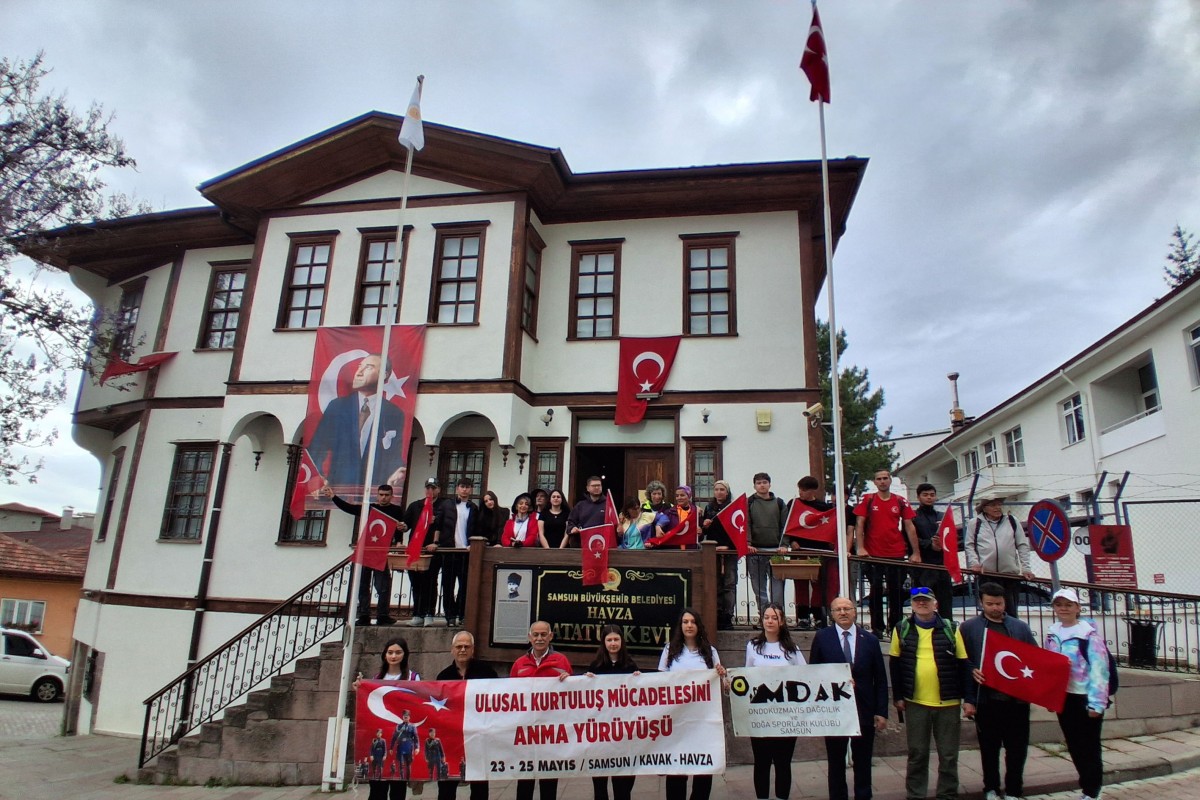 16’ıncı Ulusal Kurtuluş Mücadelesi Anma Yürüyüşü Havza'da sona erdi