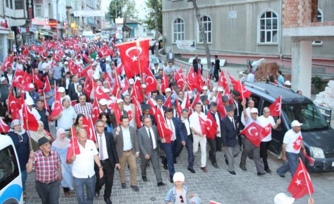 Havza'da Milli Birlik Yürüyüşü gerçekleştirildi