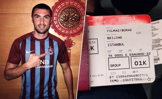 Burak Yılmaz, Trabzonspor için yola çıktı