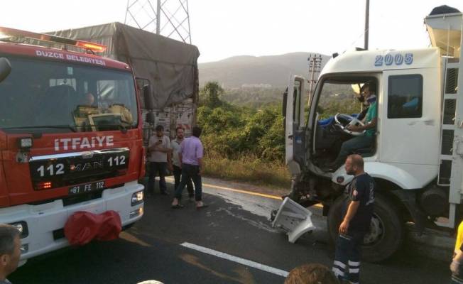 Düzce'de trafik kazası: 1 yaralı