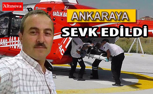 İMDADINA HELİPKOPTER  AMBULANS YETİŞTİ