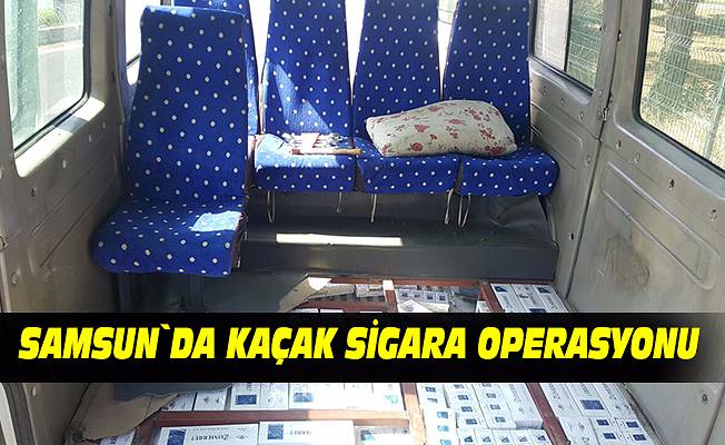 Samsun`da kaçak sigara operasyonu