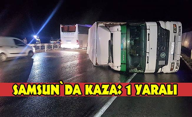 Samsun`da kaza: 1 yaralı