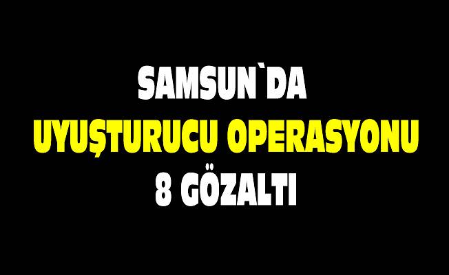 Samsun`da uyuşturucu operasyonu