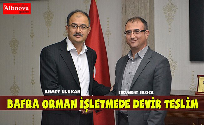 Orman İşletme Müdürlüğü`nde devir teslim töreni