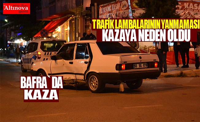 Yanmayan trafik lambaları kazaya sebep oldu