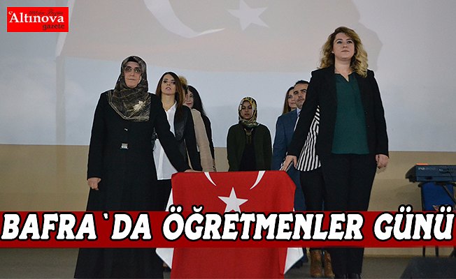 Bafra`da öğretmenler günü etkinlikleri