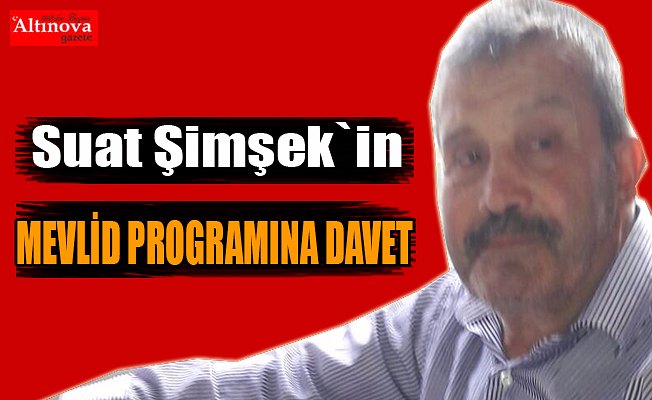 Mevlid-i Şerif programına davet