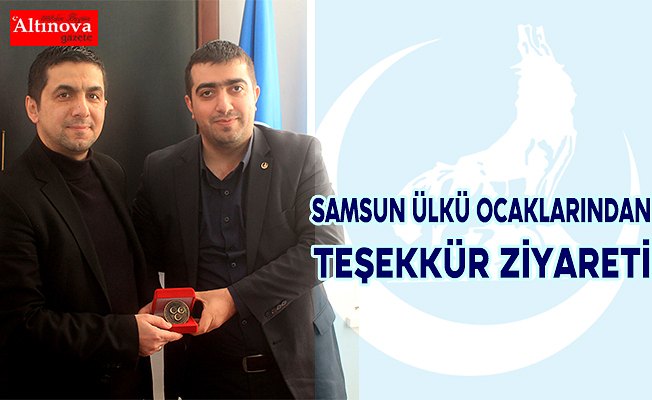 Samsun Ülkü Ocaklarından Bafra`ya teşekkür ziyareti