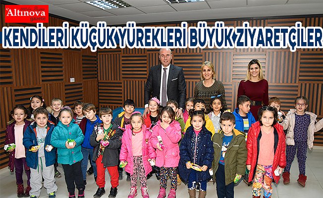 Tekkeköy Belediye Başkanına kendileri küçük yürekleri büyük ziyaretçiler