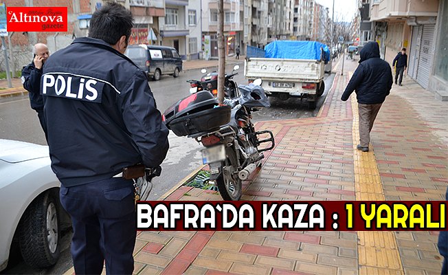 Bafra`da kaza : 1 yaralı