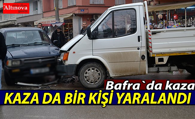 Bafra`da kaza : 1 yaralı