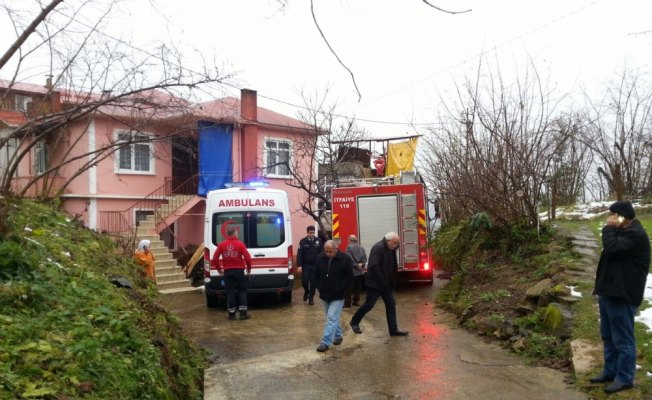 Giresun'da ev yangını: 1 yaralı