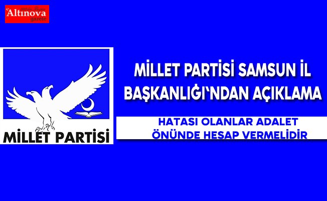 Millet Partisi`nden basın açıklaması