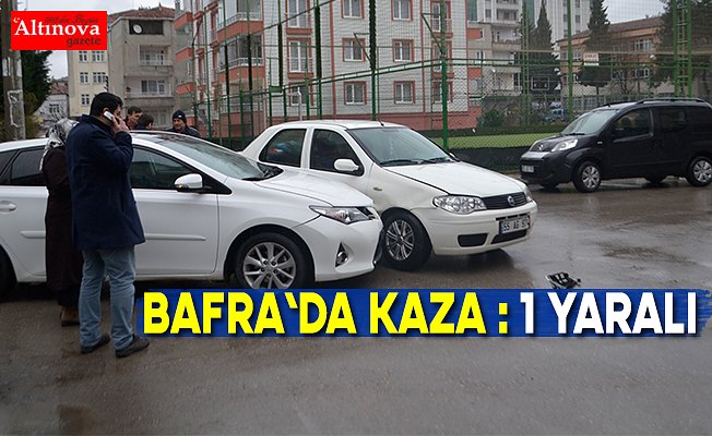 Otomobillerin çarpışması sonucu bir kişi yaralandı