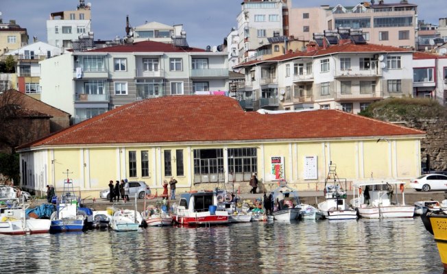 Sinop'ta eski buzhane binasının restorasyon çalışmaları