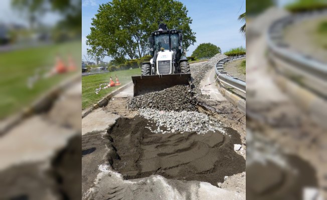 Trabzon'da yol çalışmaları