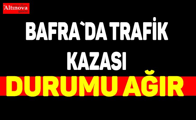 Bafra'da trafik kazası: 1 yaralı