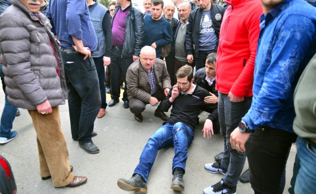 Trabzon'da kamyonet motosiklete çarptı: 1 yaralı