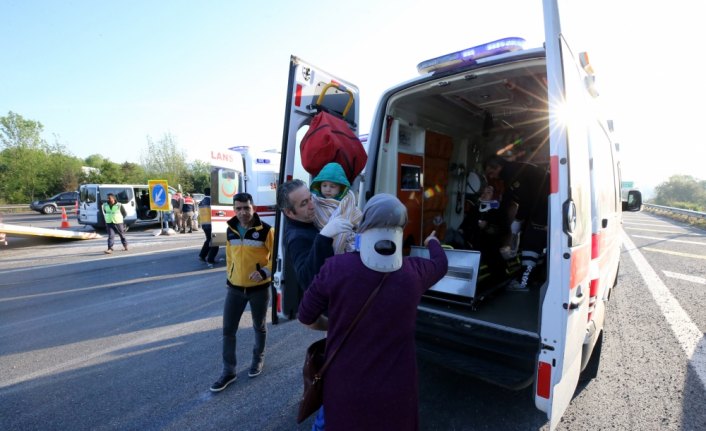 Anadolu Otoyolu'nda trafik kazası: 7 yaralı