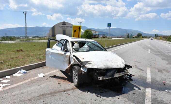 Amasya'da trafik kazası: 1 yaralı