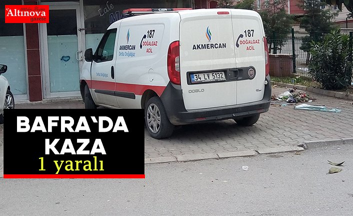 Bafra`da kaza: 1 yaralı