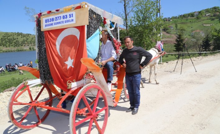 Menderesleriyle ünlü yaylayı faytonuyla gezdiriyor