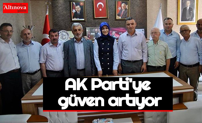 AK Parti'ye güven artıyor