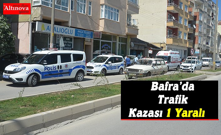 Bafra’da Trafik Kazası 1 Yaralı  