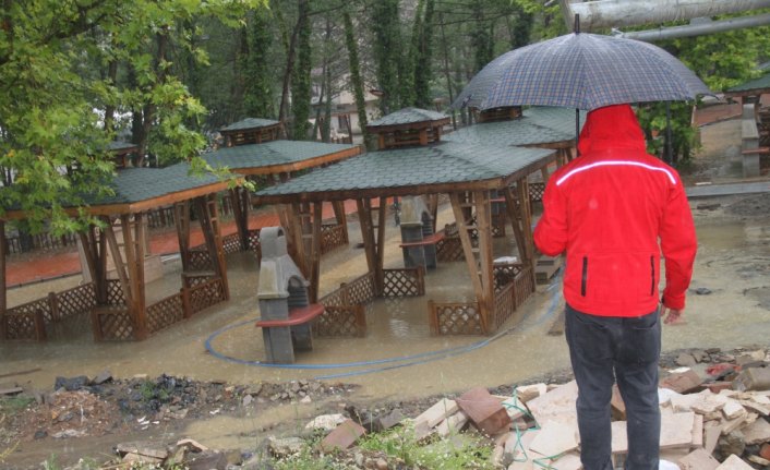 Düzce'de şiddetli yağış