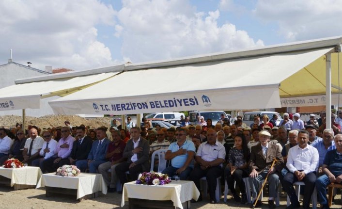 Merzifon'da cemevi temel atma töreni