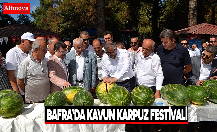 Bafra`da kavun karpuz festivali