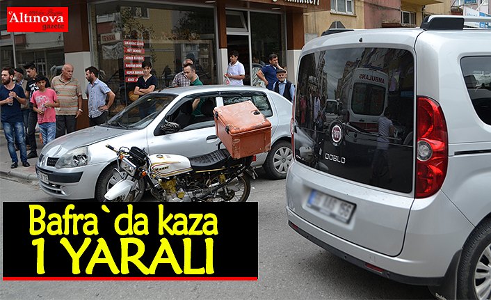 Bafra`da kaza : 1 yaralı