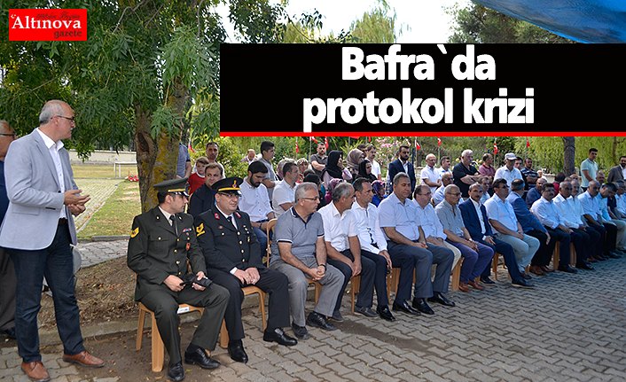 Bafra`da protokol krizi