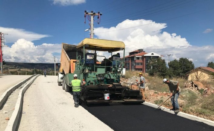 Safranbolu'da asfalt çalışmaları
